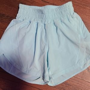 Lululemon light blue shorts